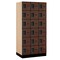 Salsbury Industries Box Locker, 36" W, 21" D, 76" H, (3) Wide, (18) Openings, Mahogany 36361MAH - alternate 1